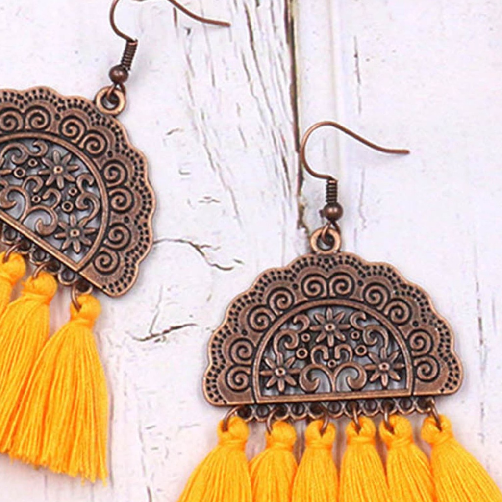 Bông Tai Tua Rua Phong Cách Cổ Điển Cho Nữ