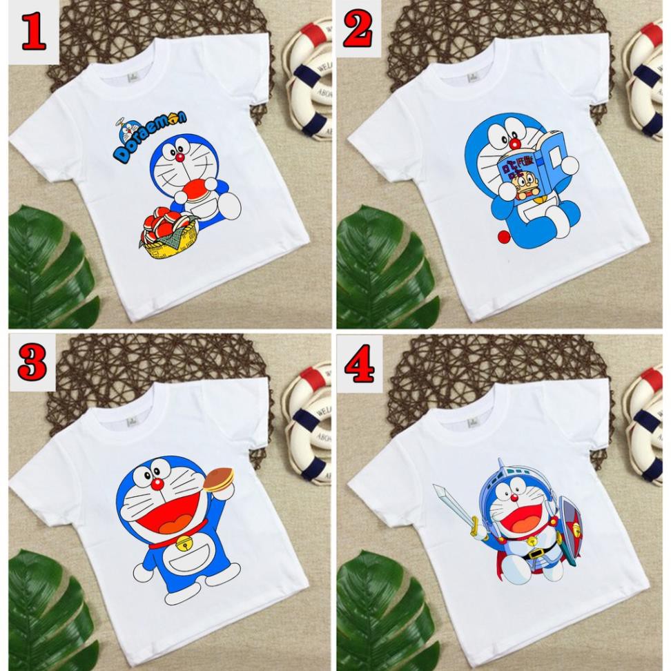 SIÊU HOT - 4 mẫu áo thun doremon trẻ em Vải Cotton thái in tại shop S034 / có size trẻ em