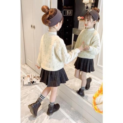 Áo len bé gái 3 11 tuổi ☑️  Thời trang bé gái 10 tuổi☑️ áo bé len gái size đại 25kg 30kg 35kg 40kg 45kg