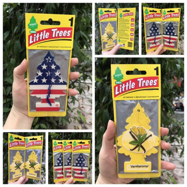 [ Chính hãng ] Cây thông thơm Little Trees Mỹ treo xe hơi, tủ quần áo - Hương thơm lâu, khử được các mùi hôi