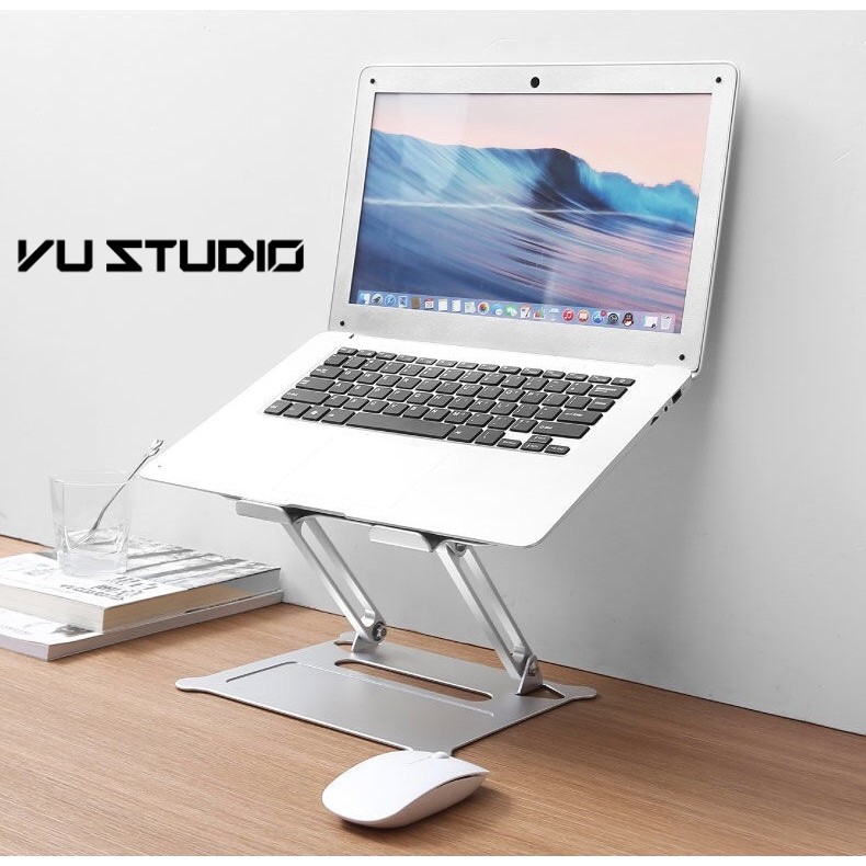 Giá đỡ laptop tablet bằng nhôm kiêm đế tản nhiệt nâng Macbook máy tính bảng Ipad  Z19 điều chỉnh góc nghiêng độ cao