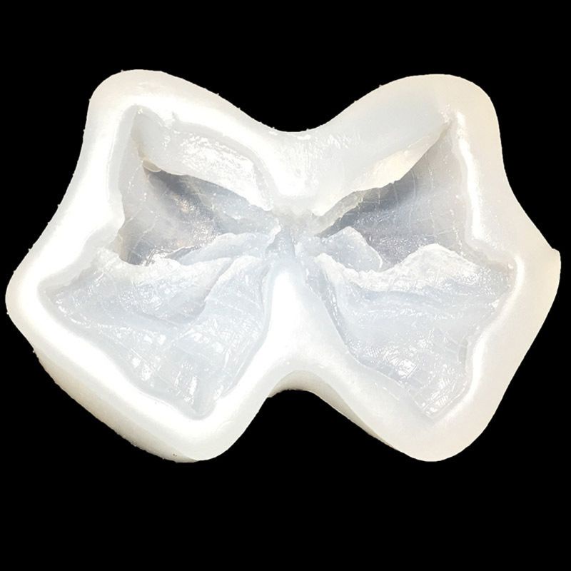 Khuôn Silicone Làm Móc Khóa Hình Nơ Lấp Lánh