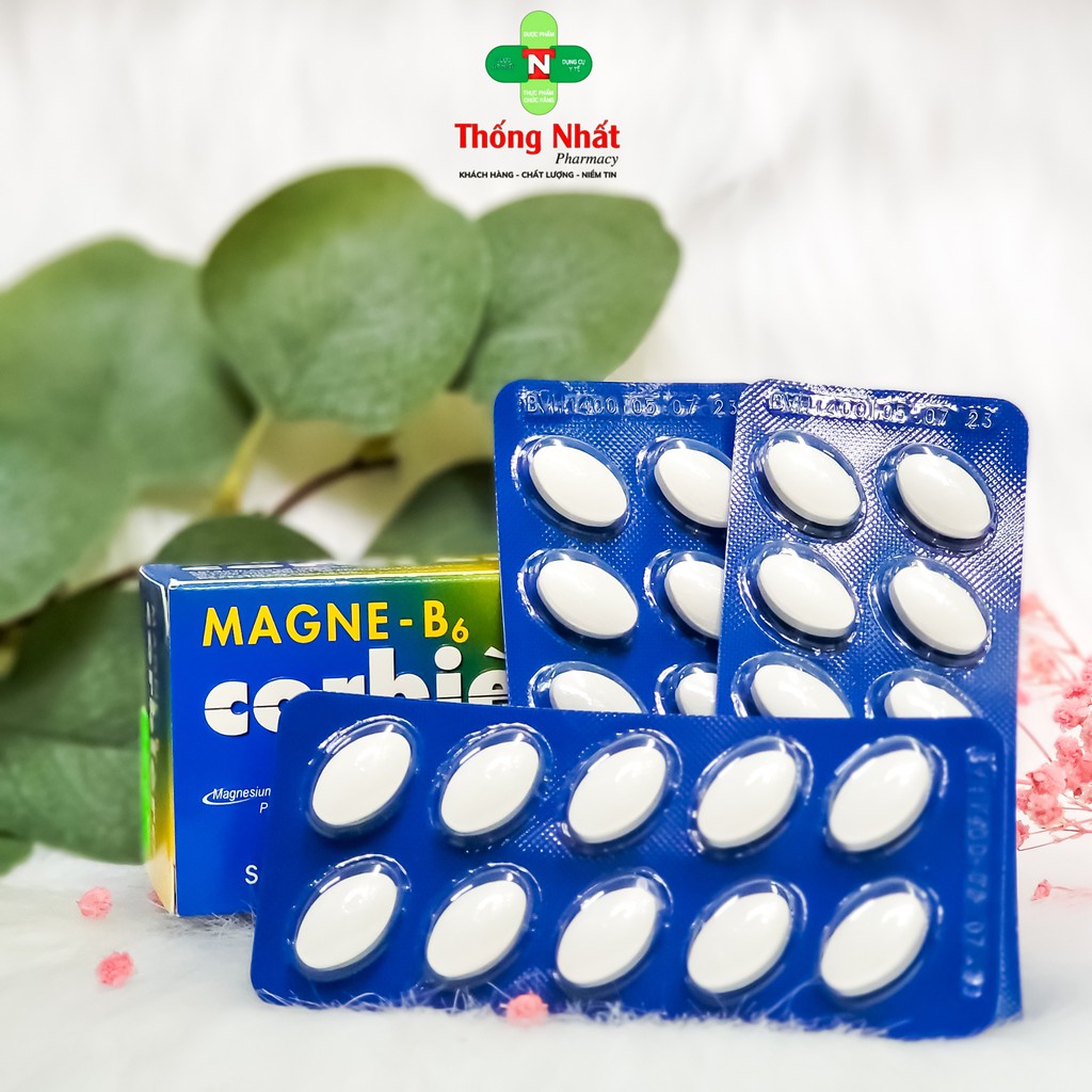 Giảm căng thẳng, rối loạn giấc ngủ Sanofi Magne B6 Corbiere hộp 50 viên