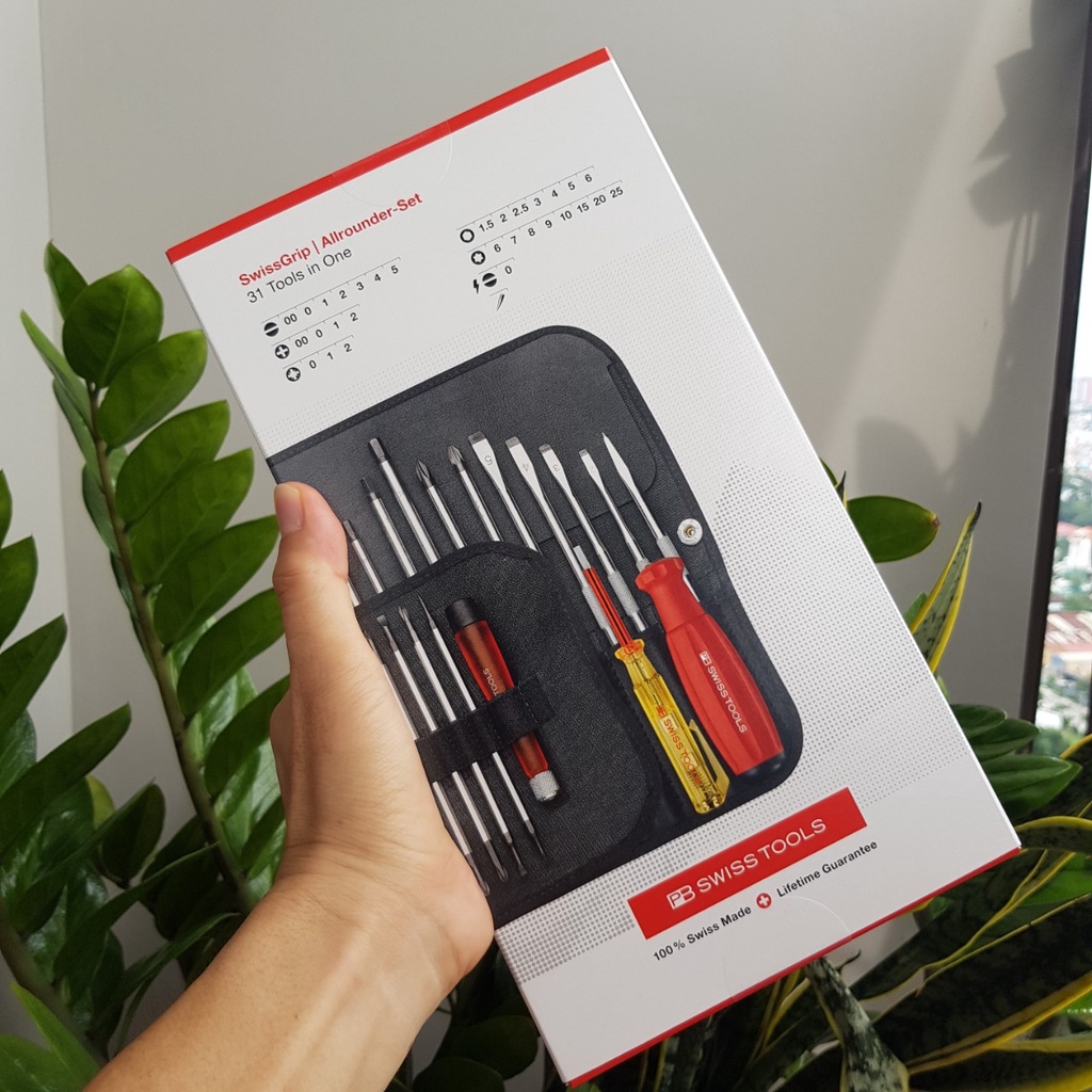 Bộ Tua Vít 31 Chi Tiết SwissGrip Trong Túi Cuộn PB Swiss Tools mã số 8515.CBB