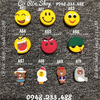 (ẢNH THẬT) - JIBBITZ-Charm-sticker-icon Nút cài trang trí dép Cute (Mã: A61-A80) . Hàng sẵn, ship từ 10 con