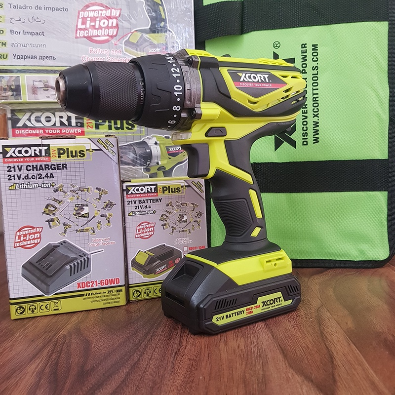 Máy khoan búa - Máy khoan dùng pin 38 NM XCORT