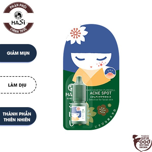 Chấm Mụn Giảm Sưng Gom Cồi Hasi Puredoll Acne Spot 5ml