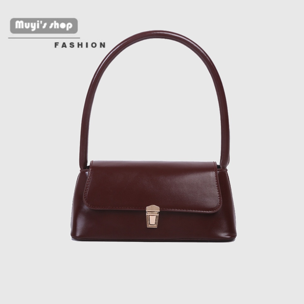 Túi đeo vai da pu nắp lật thời trang cho nữ