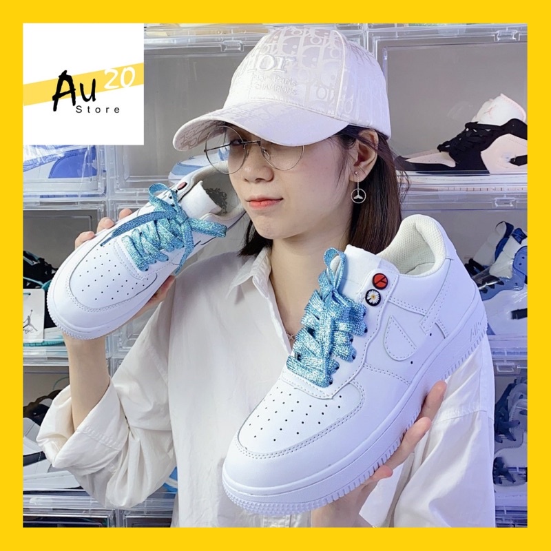 [Ảnh Thật]Giày Thể Thao Sneaker Nam Nữ Full White Basic