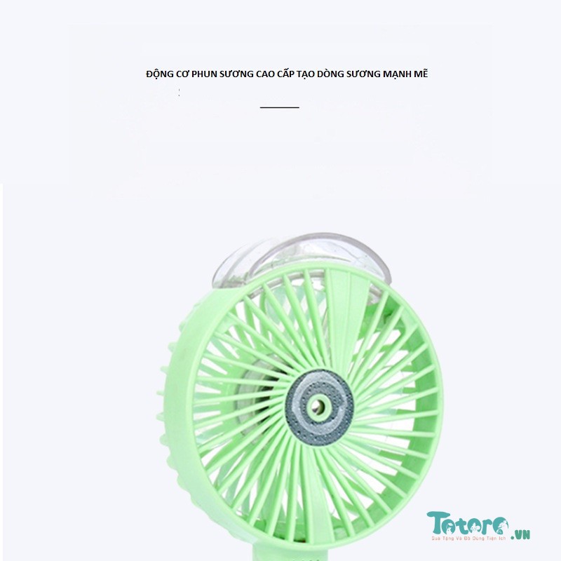 QUẠT PHUN SƯƠNG Cầm Tay Quạt Mini Tích Điện Phun Sương Hơi Nước Tạo Ẩm 1200mAh - QUẠT PHUN SƯƠNG TINH DẦU  - Hàng Chuẩn | BigBuy360 - bigbuy360.vn