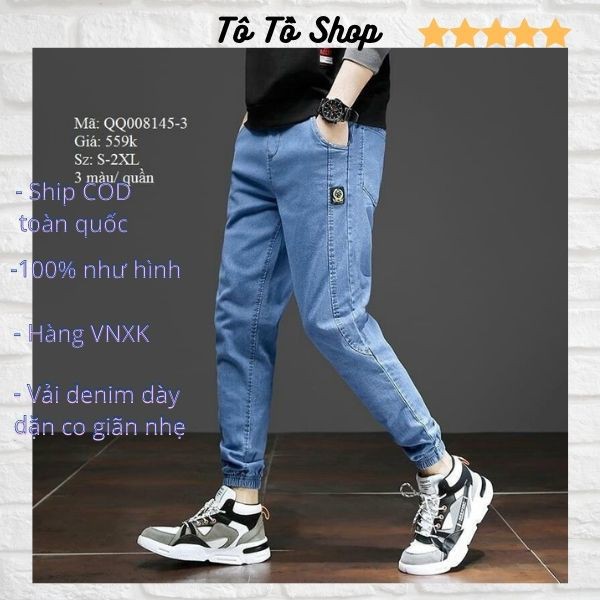 HÀNG NHẬP KHẨU -  Quần Jean Nam Mẫu Mới ❤️FREESHIP❤️ Quần Bò Nam Ống Túm Thời Trang Chuẩn Hàng Shop Tô Tồ Shop - QJNTT11