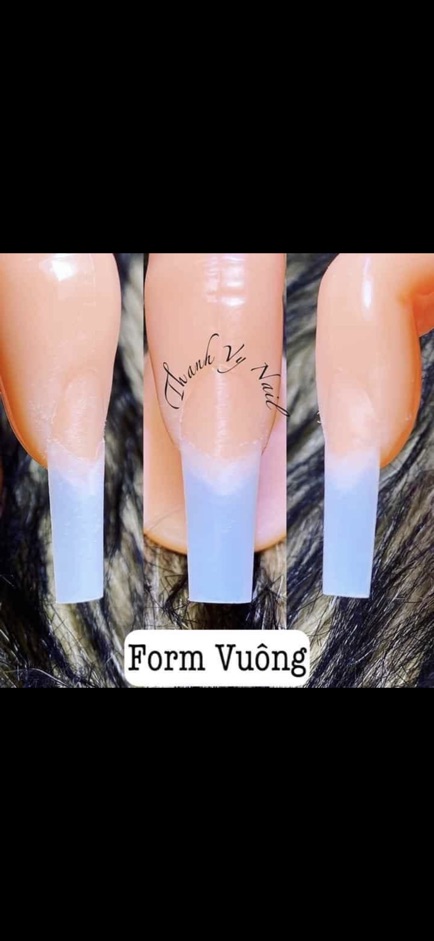 Móng nối ống tre form vuông 500móng form vuông vức chuẩn form (loaij1)