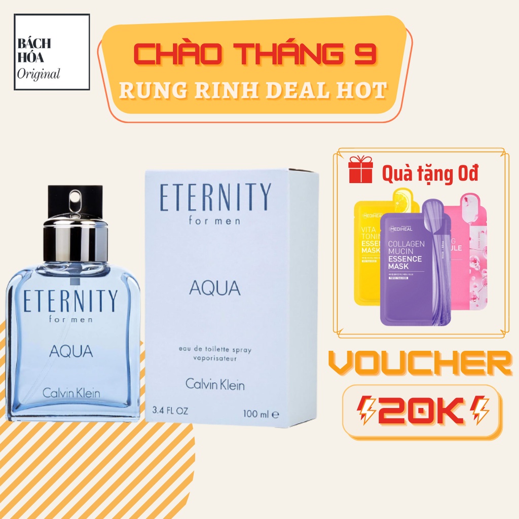 Nước hoa nam Calvin Klein CK ETERNITY AQUA For MEN EDT 100ml - FULL SEAL