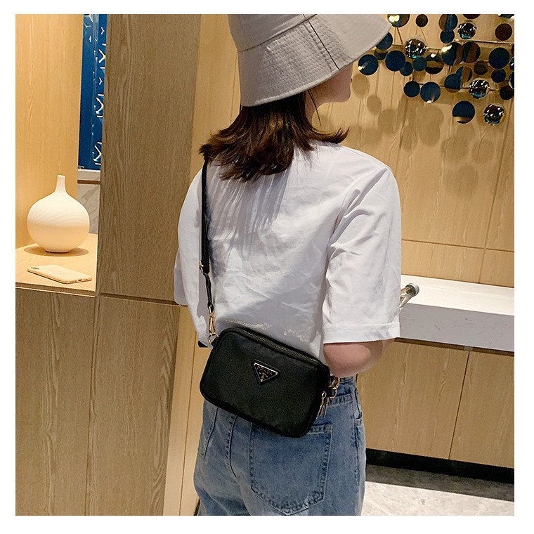 (ẢNH THẬT) TÚI P.R.A.D.A ĐEN ĐEO CHÉO SIÊU HOT HIT CHẤT ĐẸP | BigBuy360 - bigbuy360.vn