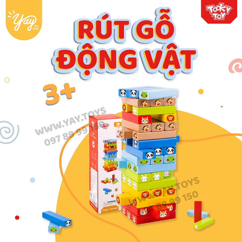 Trò chơi Jenga Thăng Bằng 3+ Mideer &amp; TOOKY