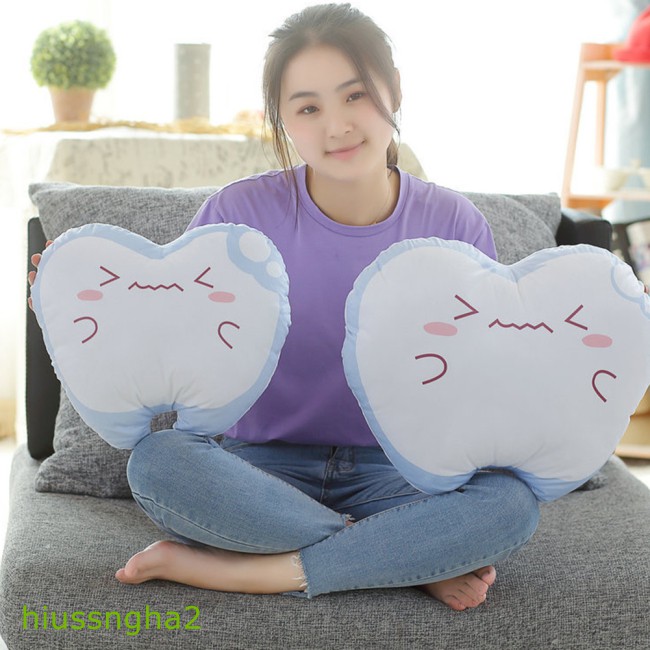 Hàng Có Sẵn Gối Sofa Hình Chiếc Răng Biểu Tượng Cảm Xúc Đáng Yêu