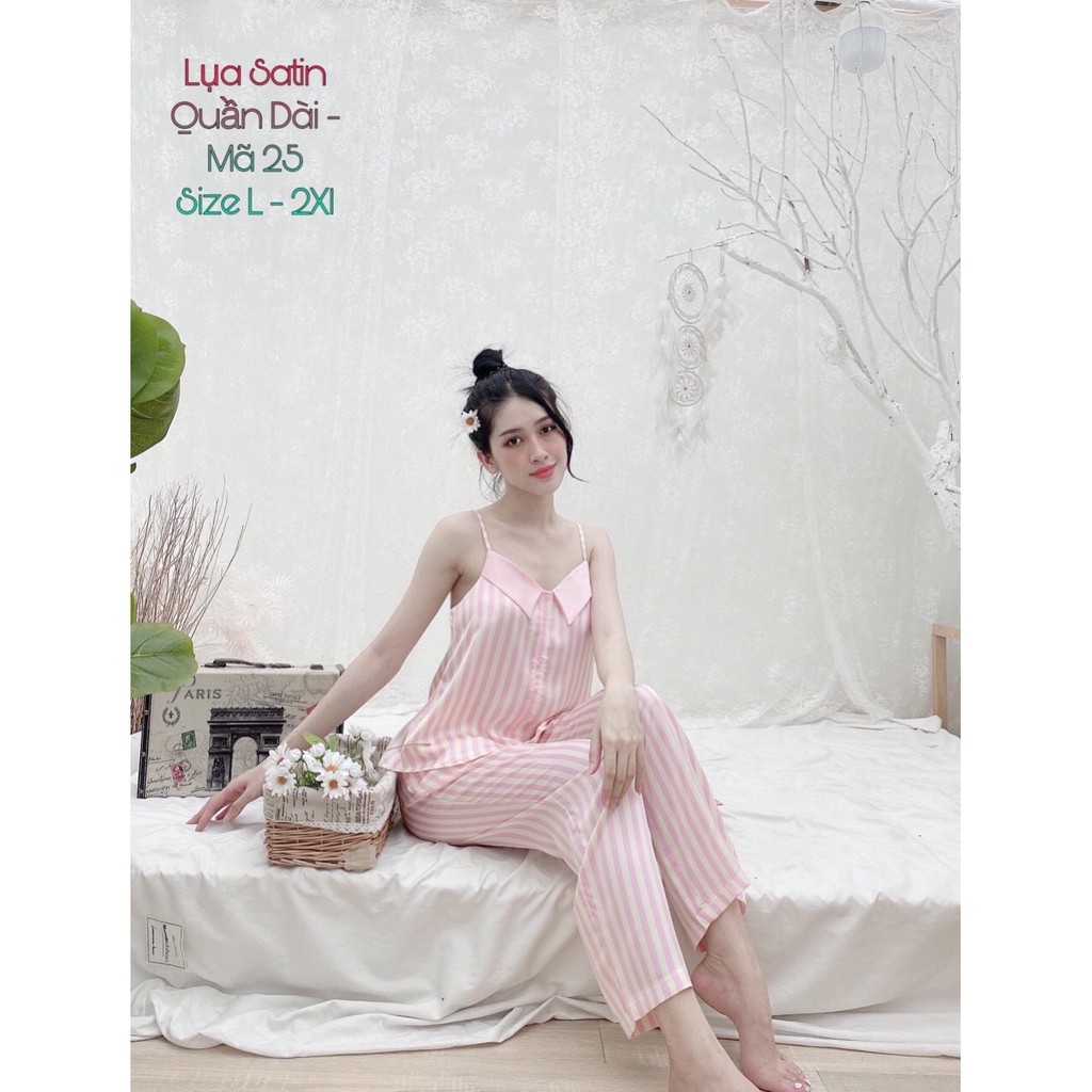 HOT - HOT - HOT - HÀNG MỚI VỀ PIJAMA LỤA SATIN CAO CẤP DÀI 2 DÂY ĐƯỢC ƯA CHUỘNG NHẤT 2020 | BigBuy360 - bigbuy360.vn