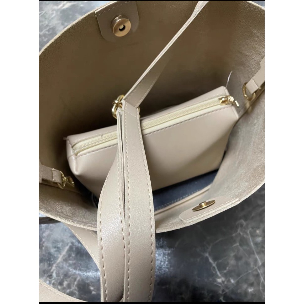 Túi xách nữ túi bucket bag da dễ nữ tính có quai xách hàng Quảng Châu - Có ảnh thật