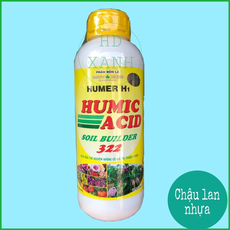 (Rẻ) Humic acid 322 chai 1 lít - phân bón lát growmore hàng chất, cực tốt