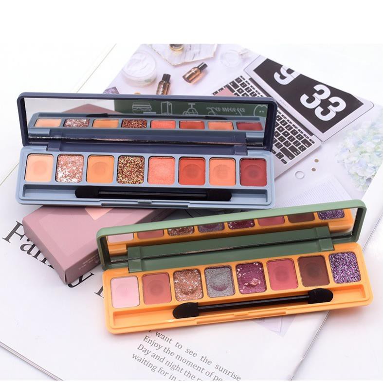 Phấn mắt 8 ô Lameila soft eye shadow Tone màu siêu Hot