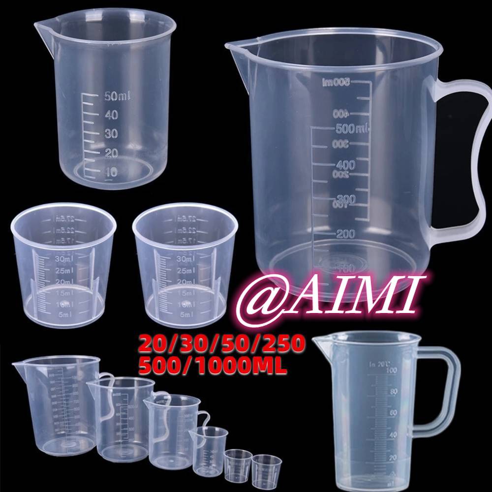 Cốc Nhựa Đo Lường Làm Bánh 20ml 30ml 50ml 250ml 500ml 1000ml