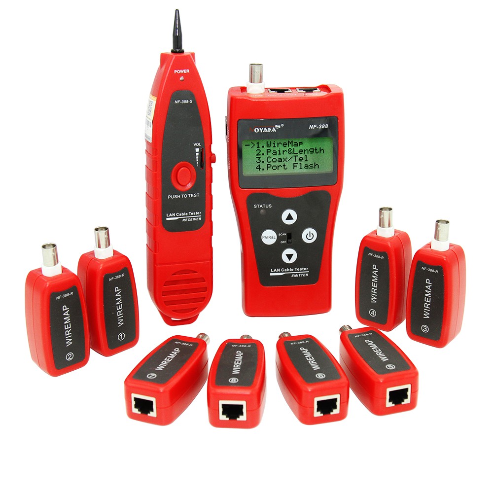 Máy test cáp mạng NOYAFA NF-388 (Gồm 8 Remote)