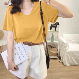 [SẴN] [ẢNH THẬT+VIDEO] Áo Phông Trơn Basic Nhiều Màu Hot Hit OH49