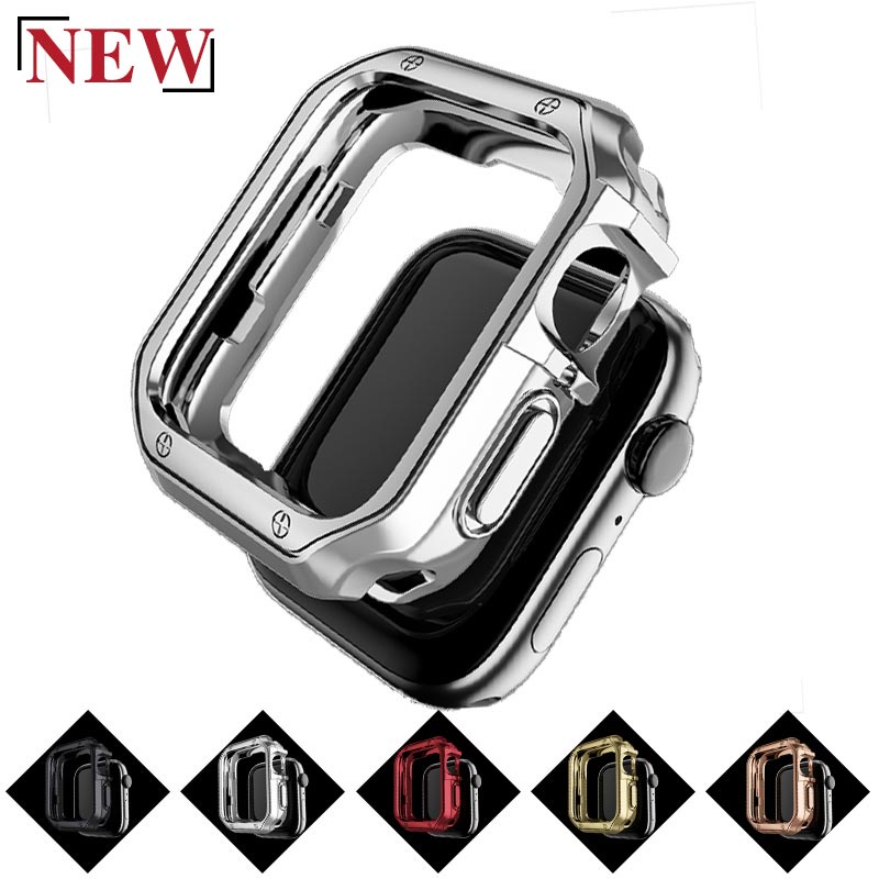 Ốp tpu bảo vệ mặt đồng hồ chống rơi vỡ thích hợp cho Apple Watch 4 3 2 1 I Watch 3 44mm 40mm