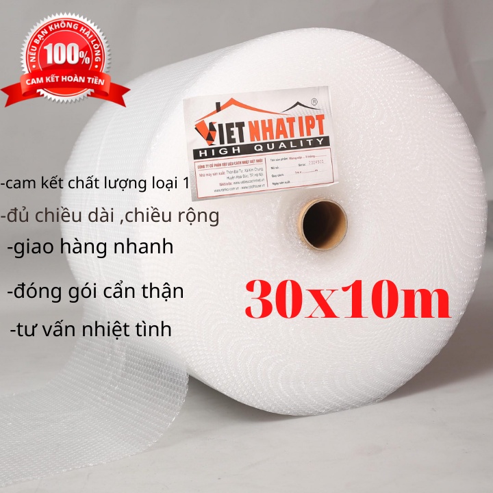 [Hỏa tốc] Cuộn Xốp Khí 30cm X 100m) -Màng Xốp Hơi - Xốp Nổ - Gói Hàng -Đóng Bọc Hàng-Chống Sốc Bóng Khí Xốp chống sốc