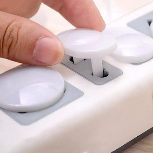 Nút bịt ổ điện chống giật 2 chân, chống cháy an toàn cho trẻ em