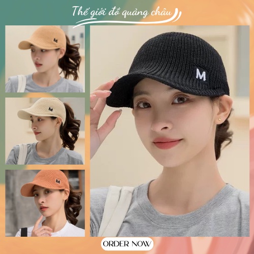 Mũ Lưỡi Trai Nữ Hở Chóp Phong Cách Hàn Quốc Thời Trang 2022 (M20)