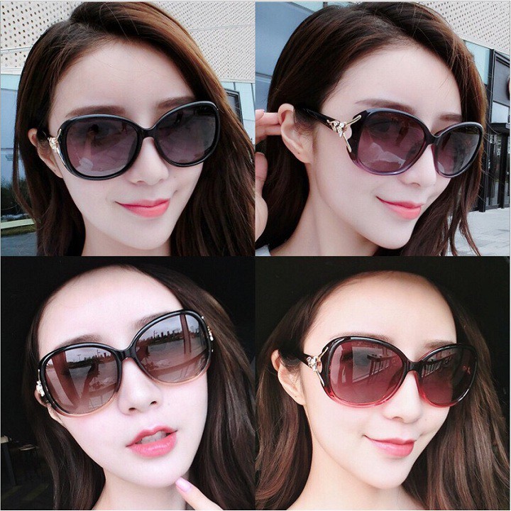 Kính mát nữ thời trang phong cách Hàn Quốc giá rẻ chống tia UV đi biển đẹp ABICA 207