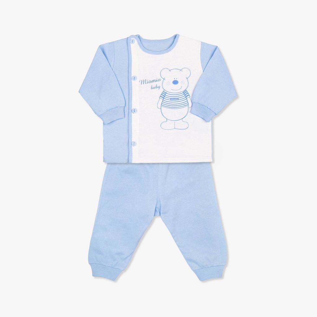 Bộ Quần Áo Sơ Sinh Dài Tay, Nút Giữa MIOMIO - In Hình Cho Bé Trai, Bé Gái , Vải Cotton