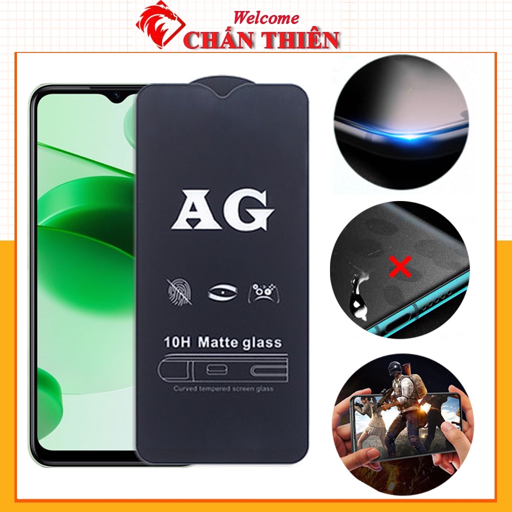 Cường lực chống vân tay realme 10 9 pro c21 c12 5 pro Narzo 50 2 3 neo gt 7 7i 8 9i q3 c35 c30 5g tổng hợp Kính-[CVT]