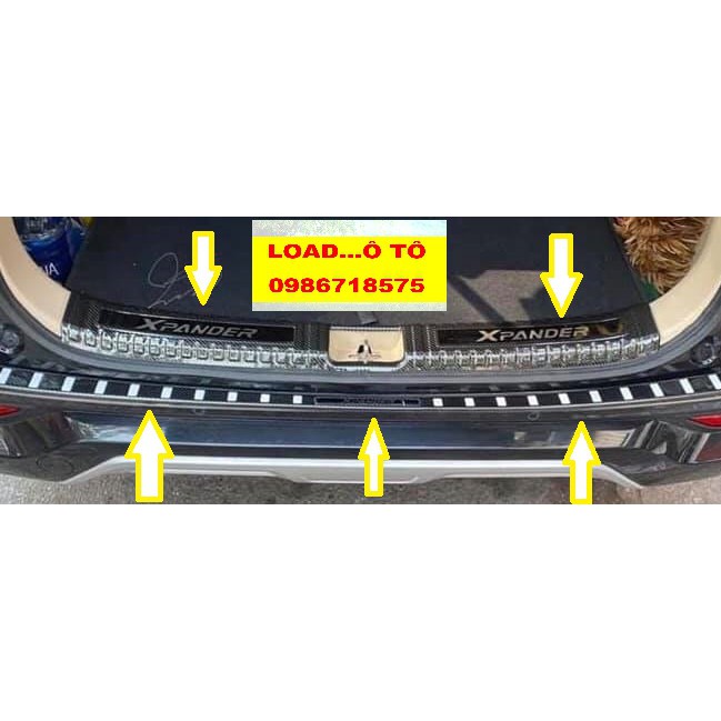 Bộ Chống Trầy Cốp Xe Xpander 2023-2018, Xpander Cross Mẫu Vân Carbon Trong, Ngoài Có Mặt Chữ Bóng