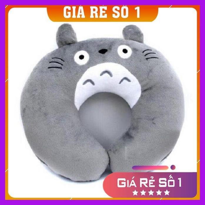 Gối kê cổ gối chữ U Totoro chất liệu vải nhung cao cấp