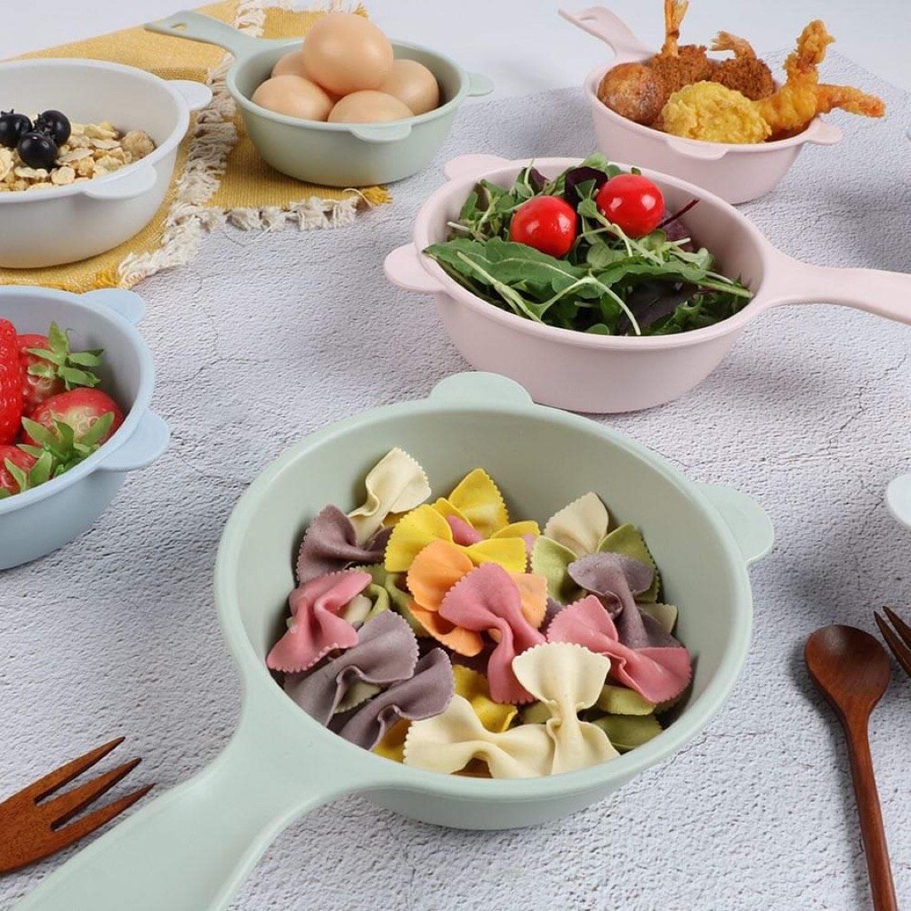 ￼Set chén/ bát Gấu Teddy Bear có tay cầm từ Hàn Quốc cho bé ăn dặm (sản phẩm không hộp)