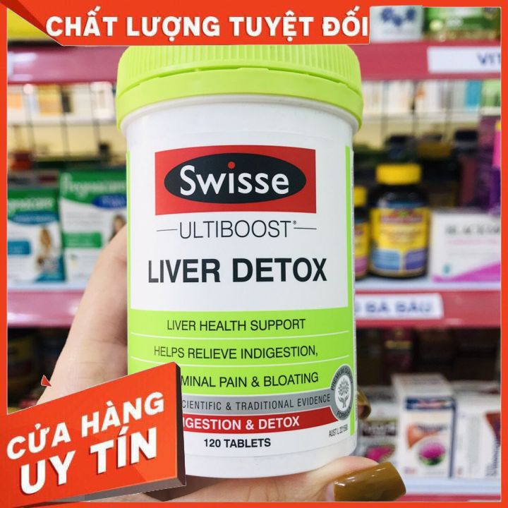 Giải độc gan SWISSE LIVER DETOX ( ÚC) Lọ 120 viên