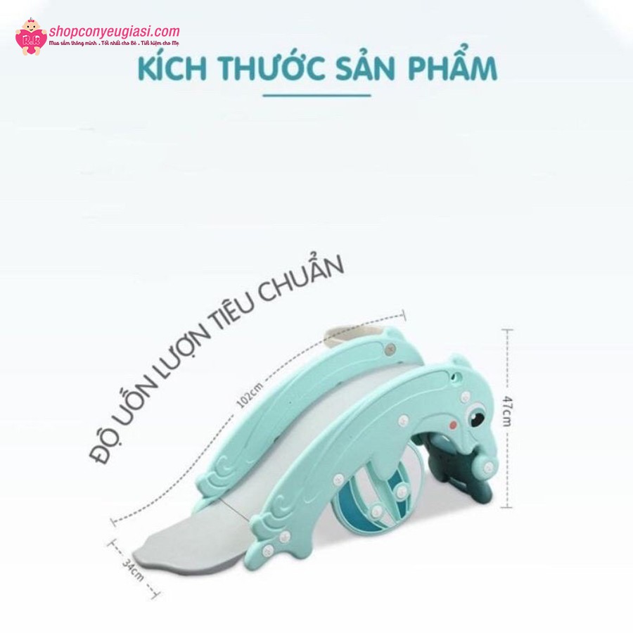 CẦU TRƯỢT BẬP BÊNH ĐA NĂNG 3IN1 CHO BÉ (HÀNG QUÀ MOONY)