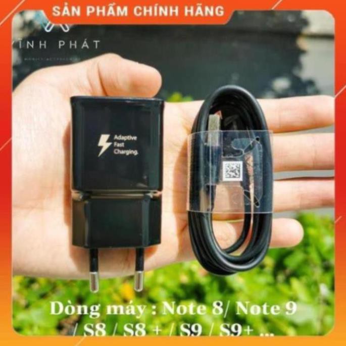 [Freeship - Hàng Chính Hãng - Bảo Hành 12 Tháng 1 Đổi 1] Bộ Cốc Cáp Sạc Samsung S8/ S9/Note 8/ Note 9 USB - Type C