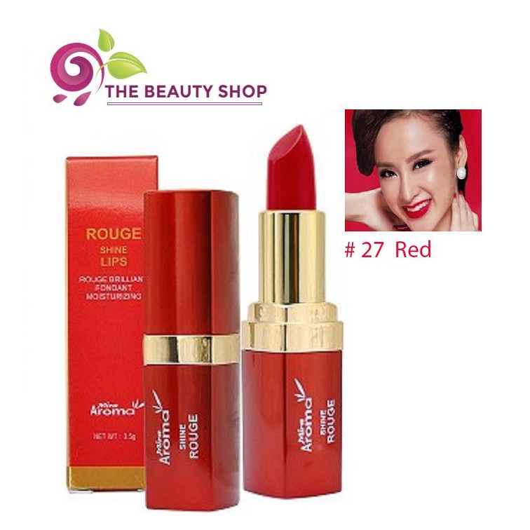 Son lì có dưỡng MIRA AROMA ROUGE SHINE LIPS