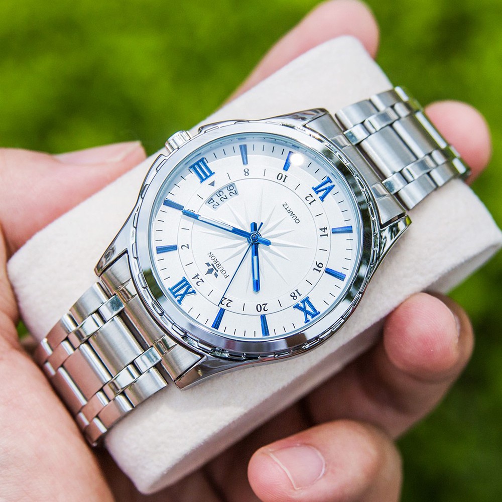 Đồng Hồ Nam Chính Hãng F222 Chống Nước 3ATM Dây Kim Loại Có Lịch Ngày Doanh Nhân Sang Trọng Hợp Kim Thép Cao Cấp | BigBuy360 - bigbuy360.vn