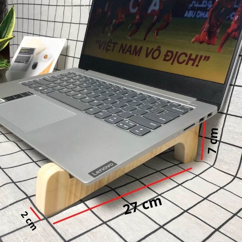 Giá đỡ laptopFREESHIPKệ để máy tính bằng gỗ chắc chắn, nhỏ gọn cao cấp