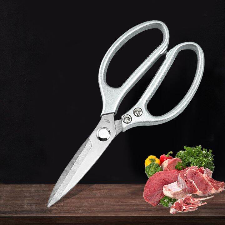 Kéo SK5 Lưỡi Thép Không Gỉ, Sản Xuất Theo Công Nghệ Nhật, Có Đồ Khui Bia, Đồ Uống Chai Cán Vàng Đầm Tay