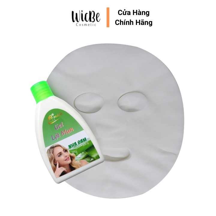 Gel lột mụn đầu đen, mụn cám nha đam Wicbe 200g - gel hút mụn Wicbe