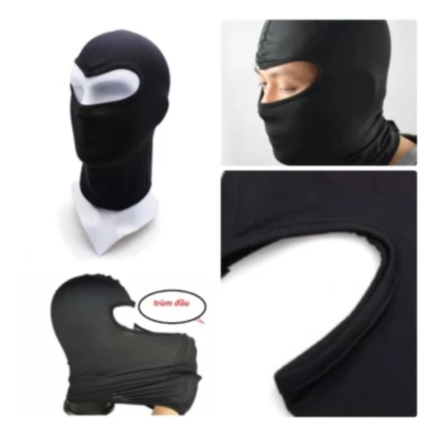 Khăn trùm mặt nạ đi phượt NINJA (Đen)