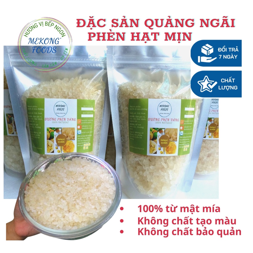 Đường phèn vàng loại mịn - nhà quê