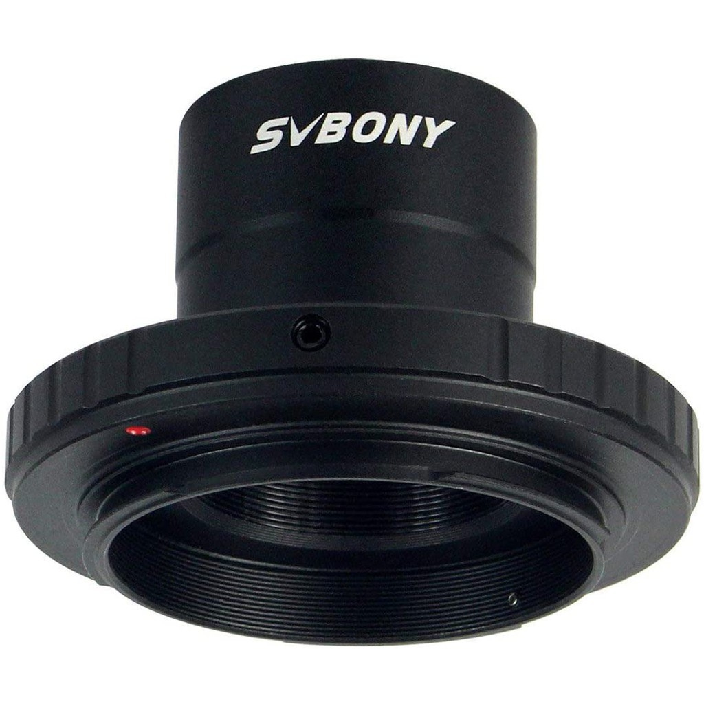 Ngàm T SVBONY 1.25 inches và vòng chuyển đổi T bằng kim loại phù hợp cho ống kính Nikon tiêu chuẩn và kính thiên văn