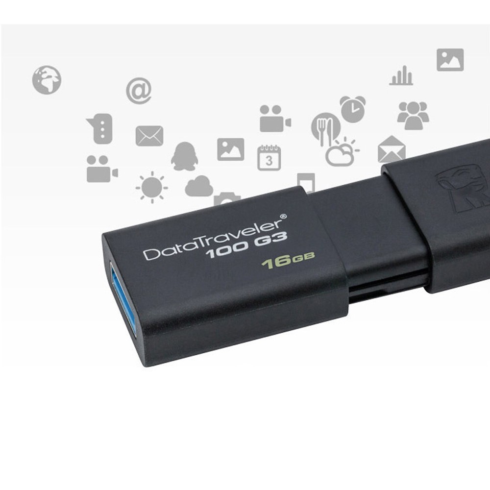 USB KINGSTON 16GB DATATRAVELER 100G3 - NHỎ GỌN, TỐC ĐỘ NHANH