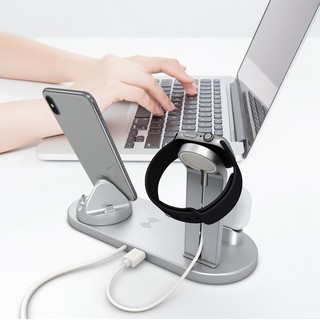 4 in 1 Multi-function 10W QI Fast Wireless Charger Desktop Stand Dock